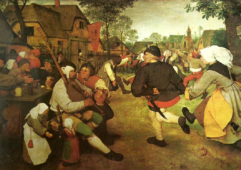 Pieter Bruegel bonddansen Norge oil painting art